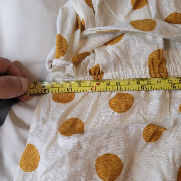 Monteau Cream and Blue Sleeveless V-Neck Sundress - Picture 7 of 9